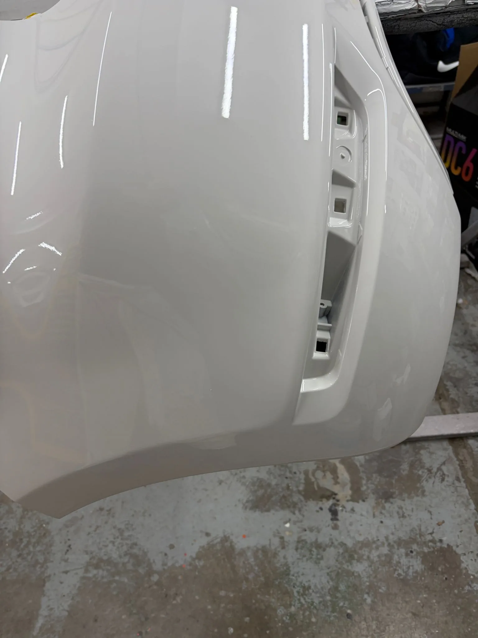 After — Flaking Bumper Paint Respray