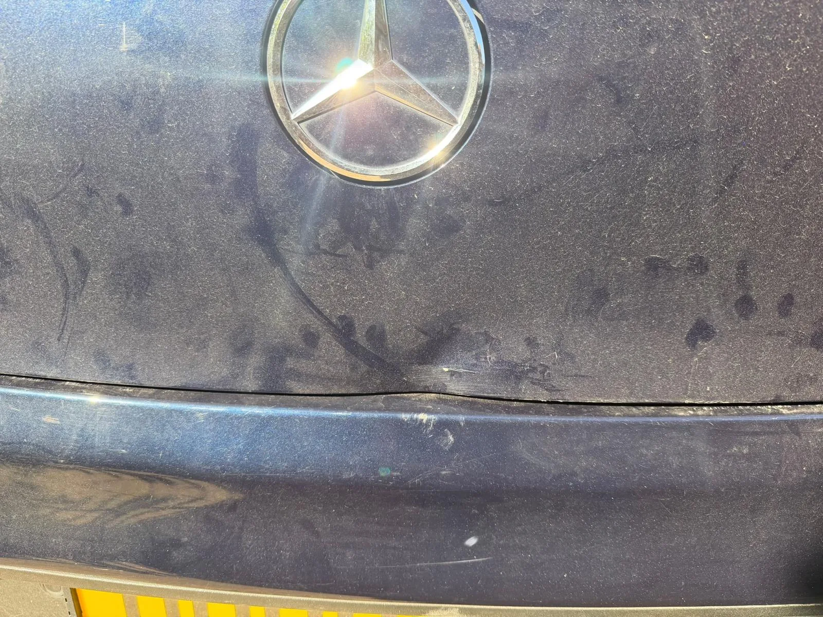 Before — Mercedes-Benz Rear-End Bodywork Repair in Surrey